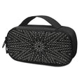 Black And White Kaleidoscope Print Portable Cooler Travel Case