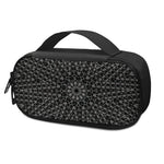 Black And White Kaleidoscope Print Insulin Cooler Travel Case