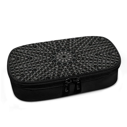 Black And White Kaleidoscope Print Insulin Cooler Travel Case