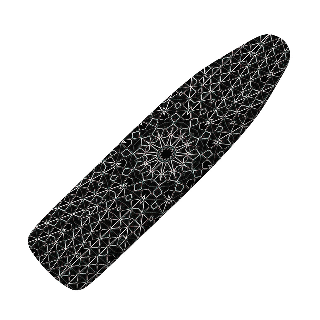 Black And White Kaleidoscope Print Ironing Board Cover