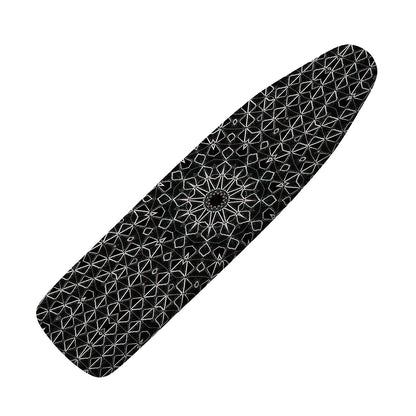 Black And White Kaleidoscope Print Ironing Board Cover