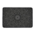 Black And White Kaleidoscope Print Kitchen Mat