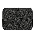 Black And White Kaleidoscope Print Laptop Sleeve