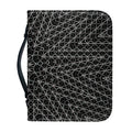 Black And White Kaleidoscope Print Leather Bible Cover