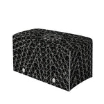 Black And White Kaleidoscope Print Leather Tissue Box Cover