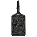 Black And White Kaleidoscope Print Luggage Tag