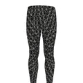 Black And White Kaleidoscope Print Men's Leggings