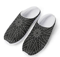 Black And White Kaleidoscope Print Mesh Casual Shoes