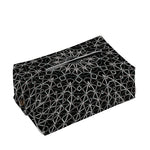 Black And White Kaleidoscope Print Rectangle Tissue Box Cover