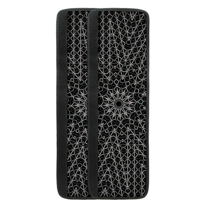 Black And White Kaleidoscope Print Refrigerator Handle Covers