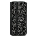 Black And White Kaleidoscope Print Refrigerator Handle Covers