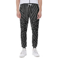 Black And White Kaleidoscope Print Joggers