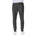 Black And White Kaleidoscope Print Scuba Joggers