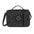 Black And White Kaleidoscope Print Shoulder Strap Bible Bag