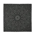 Black And White Kaleidoscope Print Silk Bandana