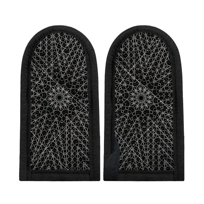 Black And White Kaleidoscope Print Skillet Handle Cover