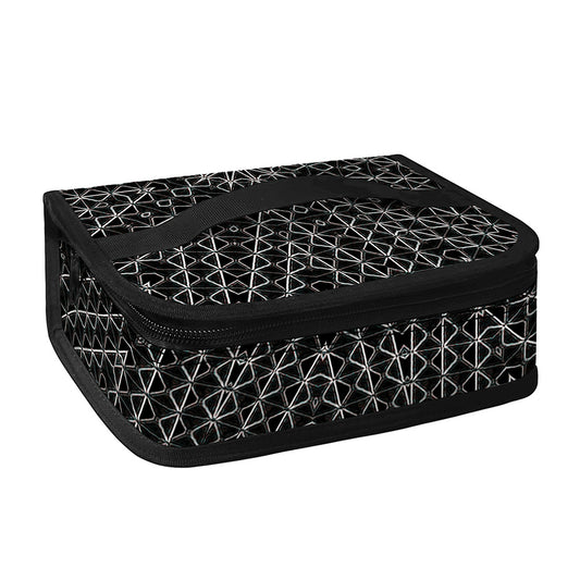 Black And White Kaleidoscope Print Small Lunch Bag
