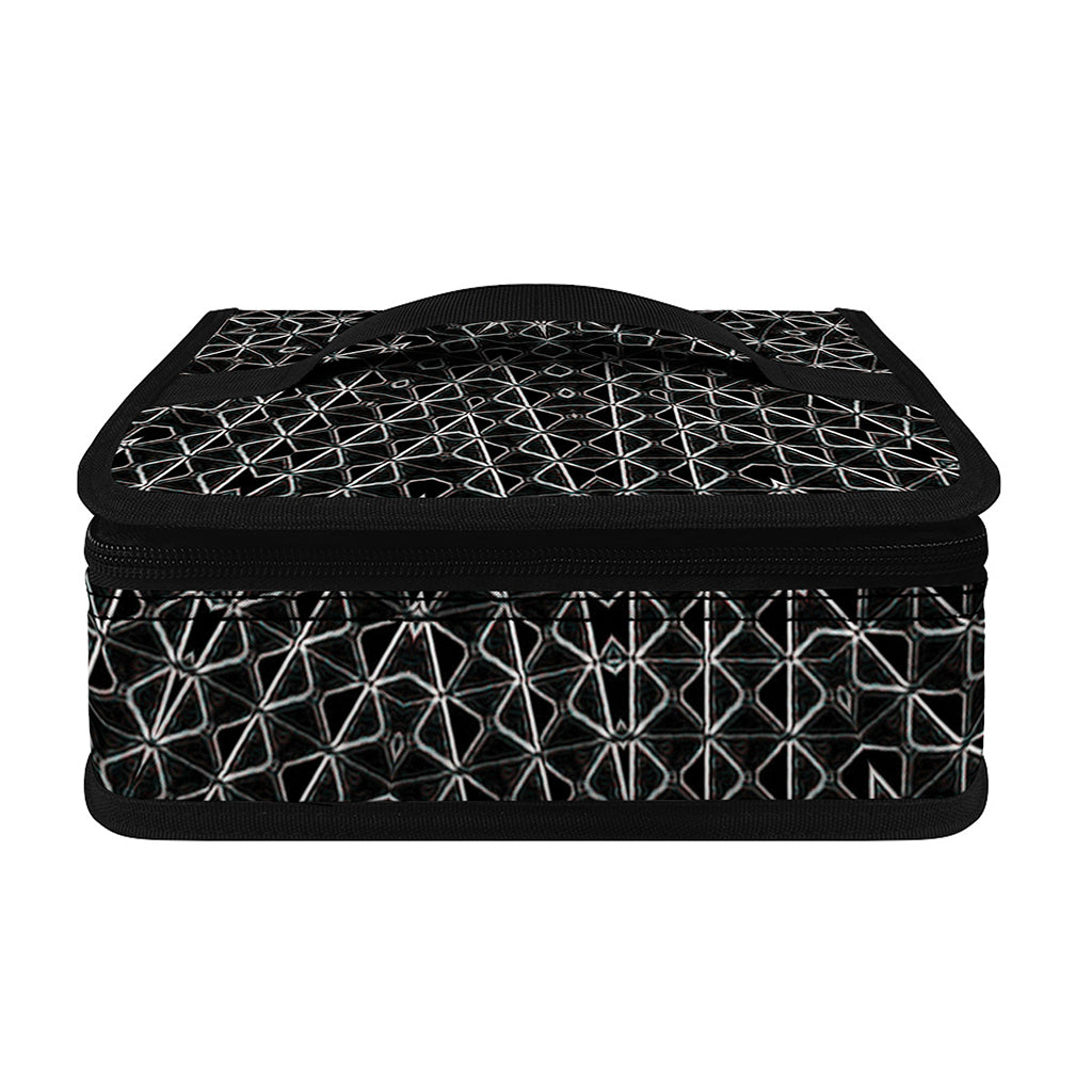 Black And White Kaleidoscope Print Small Lunch Bag
