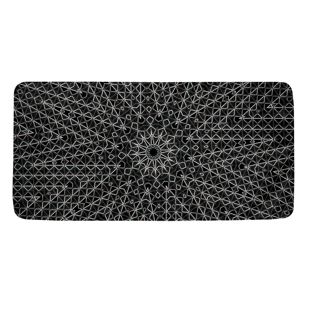 Black And White Kaleidoscope Print Towel