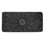 Black And White Kaleidoscope Print Towel