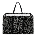 Black And White Kaleidoscope Print Utility Tote Bag