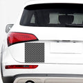 Black And White Knitted Pattern Print Car Sticker