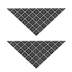 Black And White Knitted Pattern Print Dog Bandana