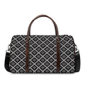 Black And White Knitted Pattern Print Duffel Bag