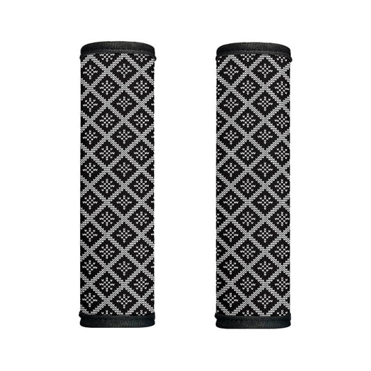 Black And White Knitted Pattern Print Handle Covers