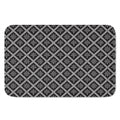Black And White Knitted Pattern Print Indoor Door Mat