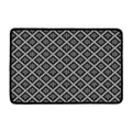 Black And White Knitted Pattern Print Kitchen Mat
