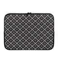 Black And White Knitted Pattern Print Laptop Sleeve