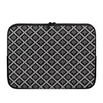 Black And White Knitted Pattern Print Laptop Sleeve