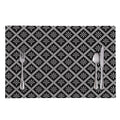 Black And White Knitted Pattern Print Placemat