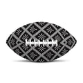 Black And White Knitted Pattern Print Rugby Ball