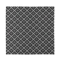 Black And White Knitted Pattern Print Silk Bandana