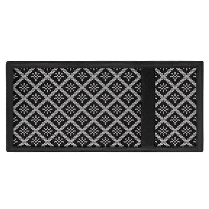 Black And White Knitted Pattern Print Trifold Wallet