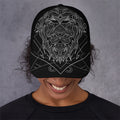 Black And White Leo Sign Print Baseball Cap