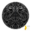 Black And White Leo Sign Print Basketball