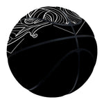 Black And White Leo Sign Print Basketball