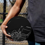 Black And White Leo Sign Print Basketball