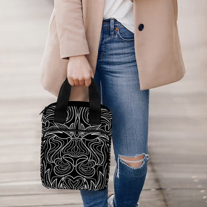 Black And White Leo Sign Print Bible Tote Bag