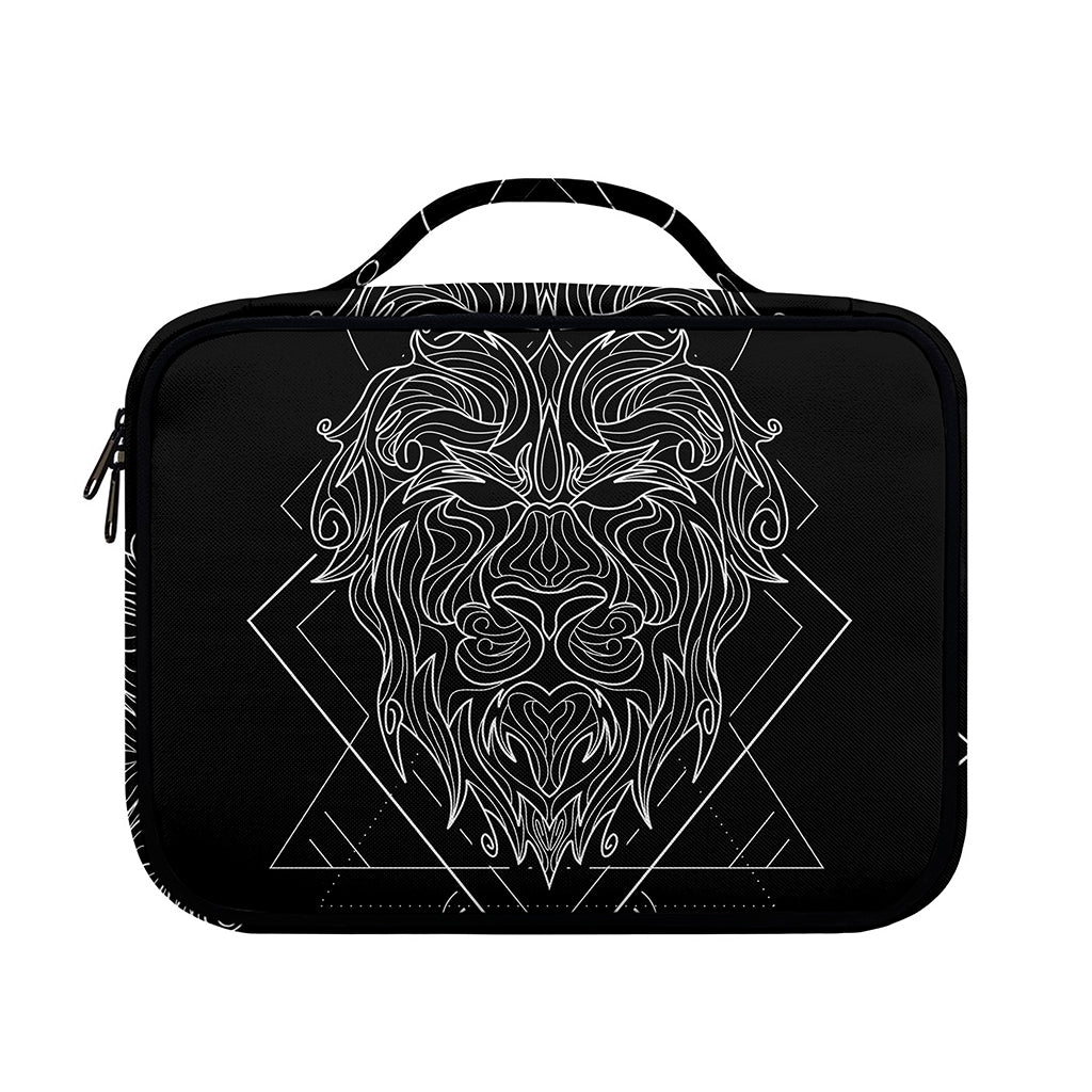 Black And White Leo Sign Print Briefcase Bible Bag