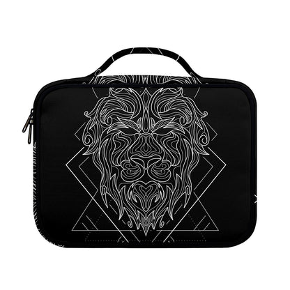 Black And White Leo Sign Print Briefcase Bible Bag