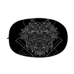 Black And White Leo Sign Print Car Side Mirror Covers