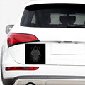 Black And White Leo Sign Print Car Sticker