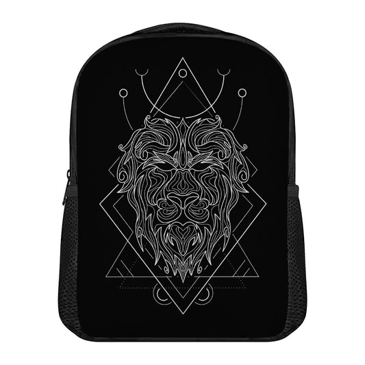 Black And White Leo Sign Print Casual Backpack
