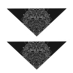 Black And White Leo Sign Print Dog Bandana