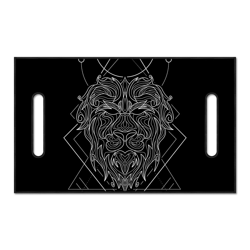 Black And White Leo Sign Print Golf Cart Seat Cover