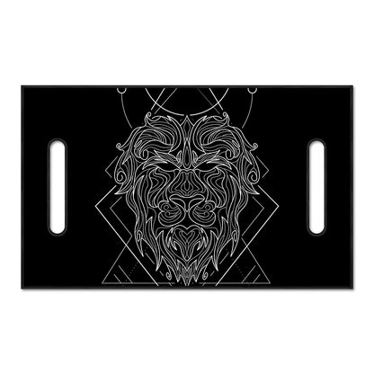 Black And White Leo Sign Print Golf Cart Seat Cover